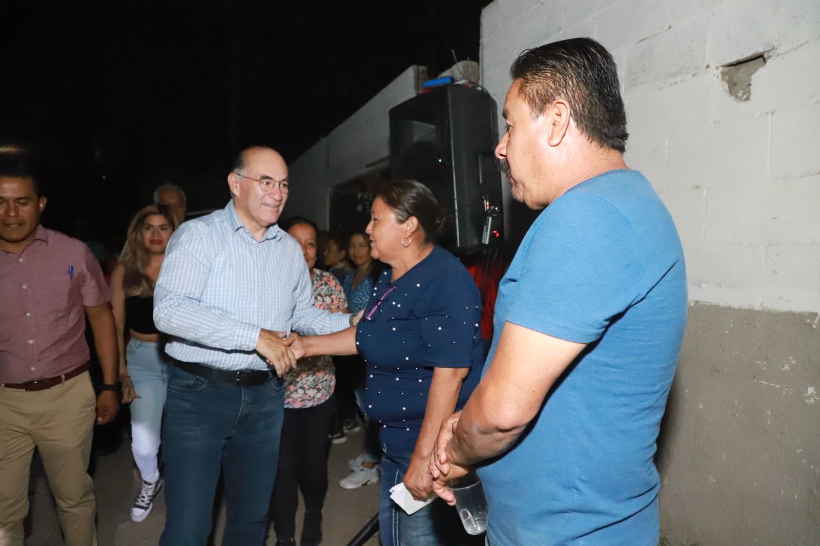 Al inaugurar el Alumbrado Táctico, el Alcalde Enrique Galindo anuncia